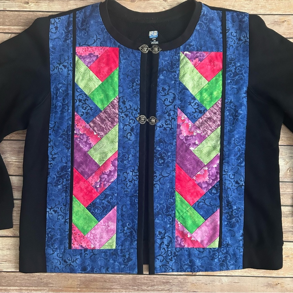 Colorful Patchwork Cardigan - Picture 2 of 6